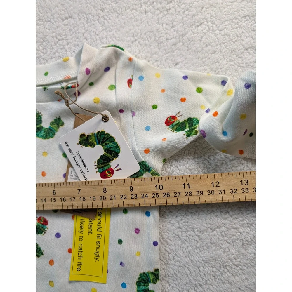 L'ovedbaby x The Very Hungry Caterpillar Organic Cotton Pajamas Set 12-18M NEW